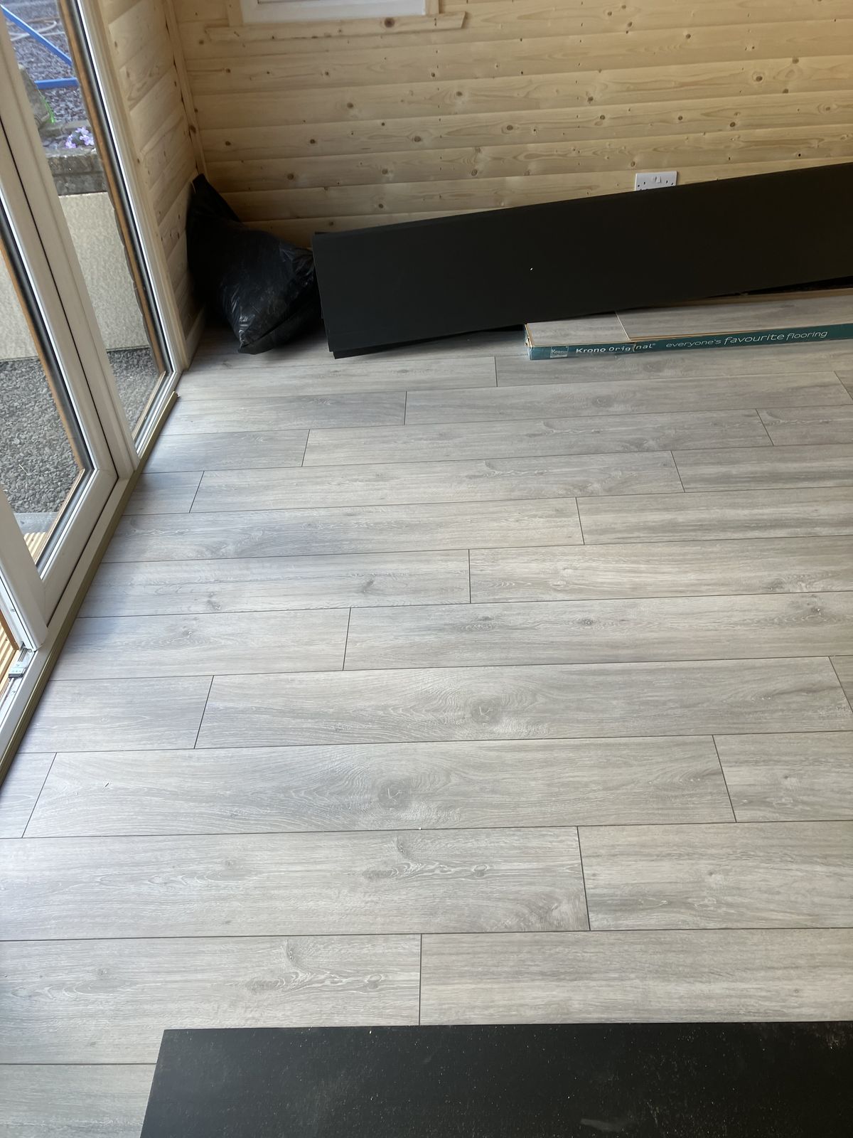 Floor Insulation and LVT Flooring in a Garden Cabin — gallery photo