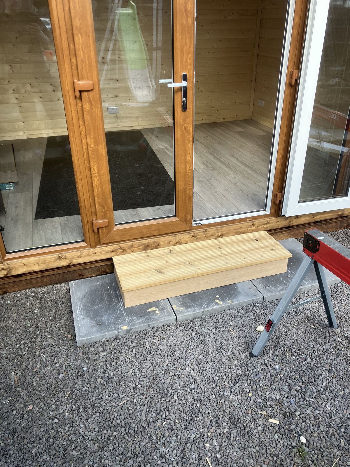 Floor Insulation and LVT Flooring in a Garden Cabin — gallery photo