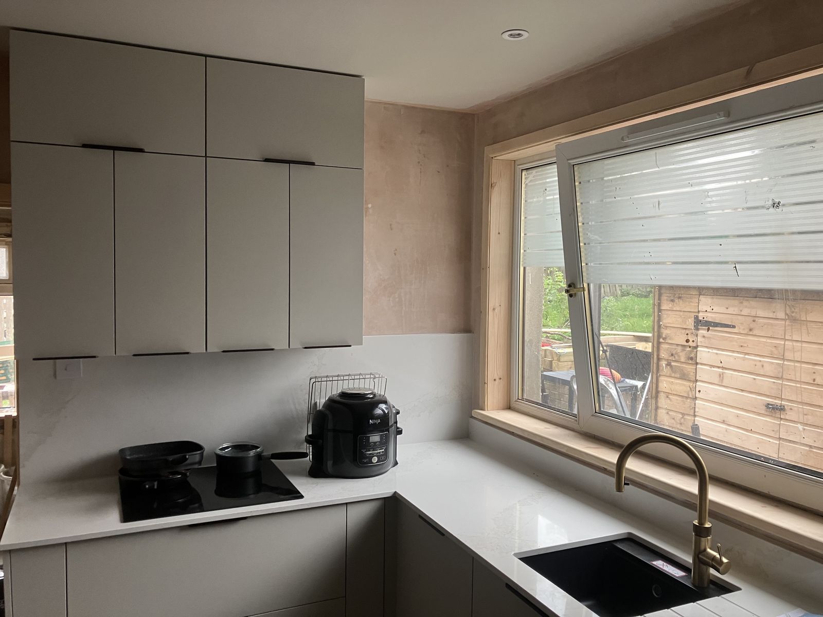 Kitchen with a Lowered Ceiling — finished work in Lanarkshire