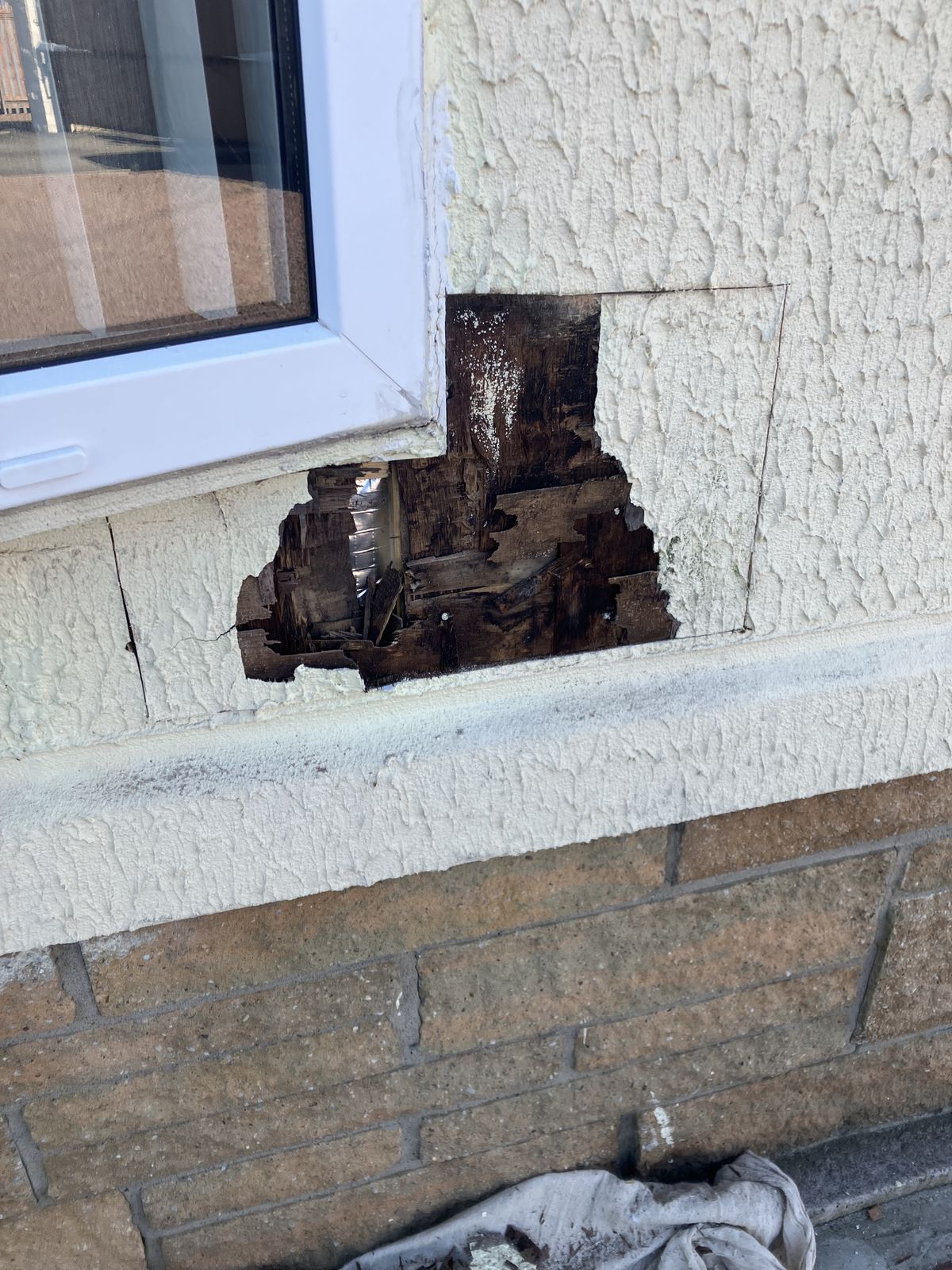 Oak Doors, Hall Panelling and a Render Repair — gallery photo