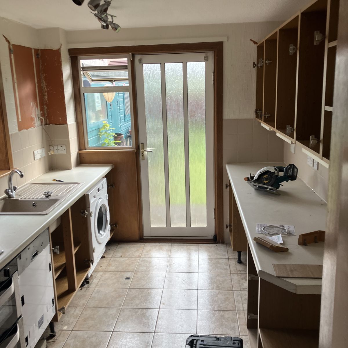 Before: Open-Plan Kitchen with a Breakfast Bar in Lanarkshire