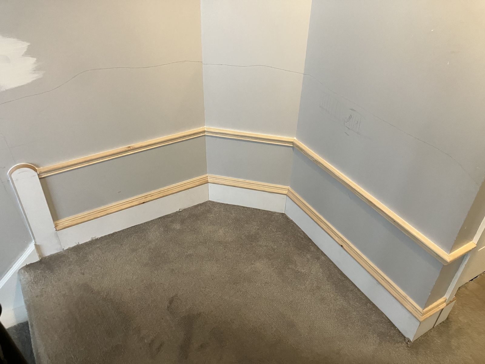 Skirting and Dado Rail on a Landing — Lanarkshire