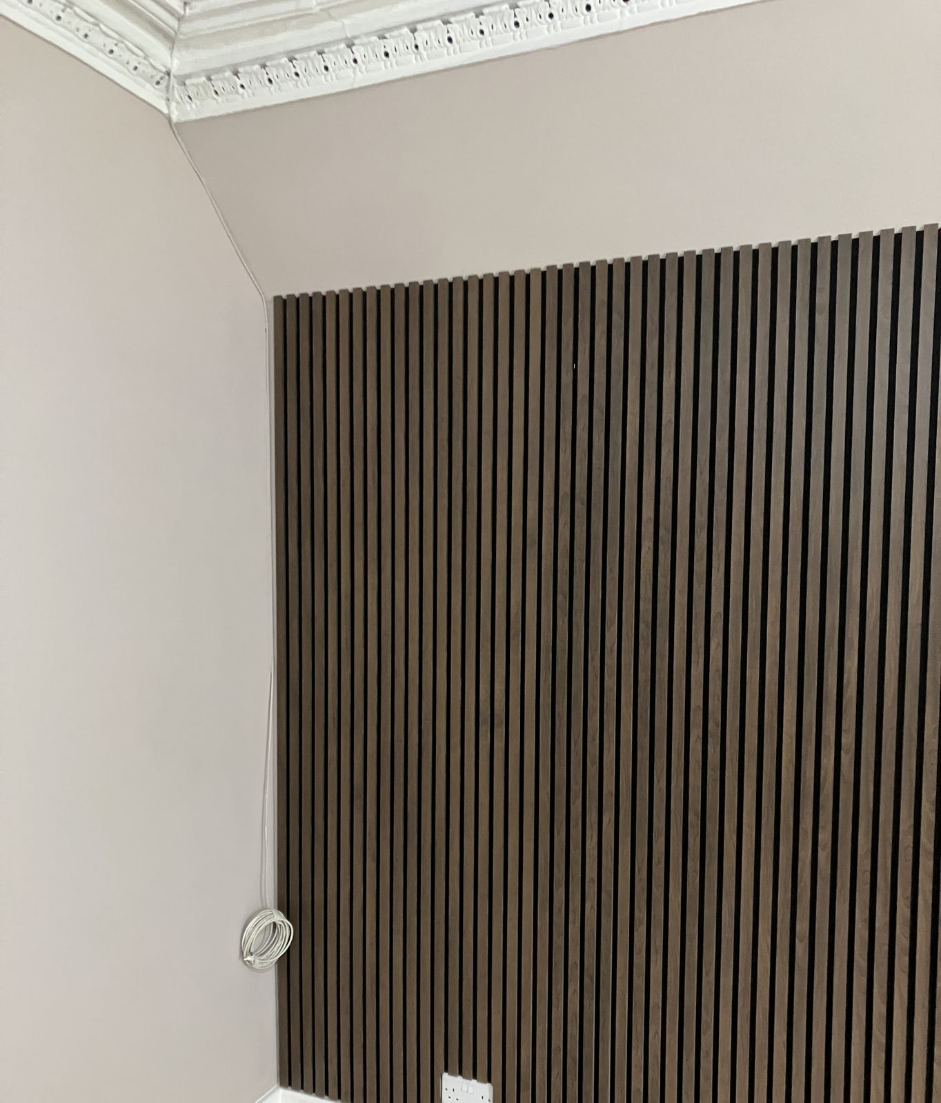 Slatted Acoustic Panel Feature Wall — gallery photo
