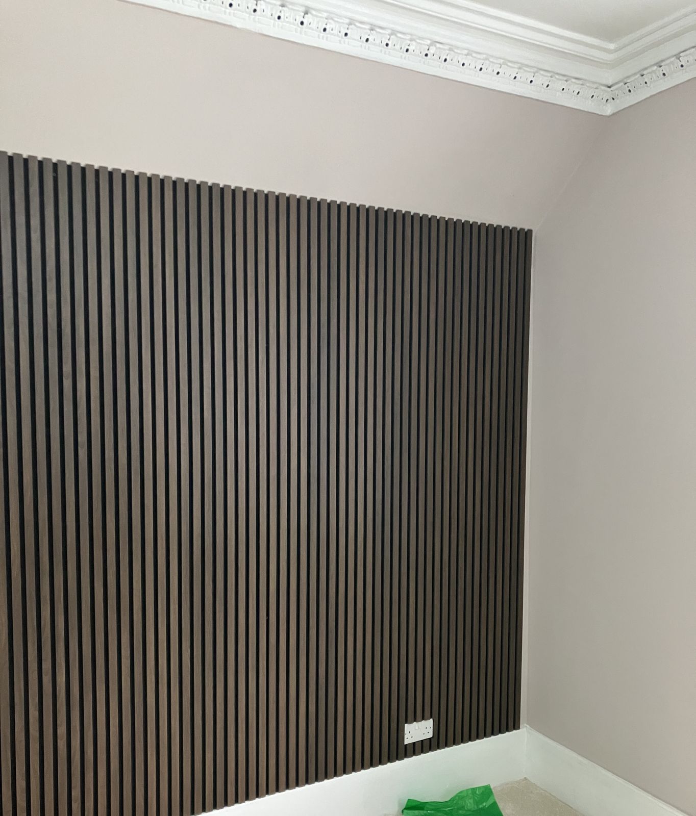 Slatted Acoustic Panel Feature Wall — gallery photo