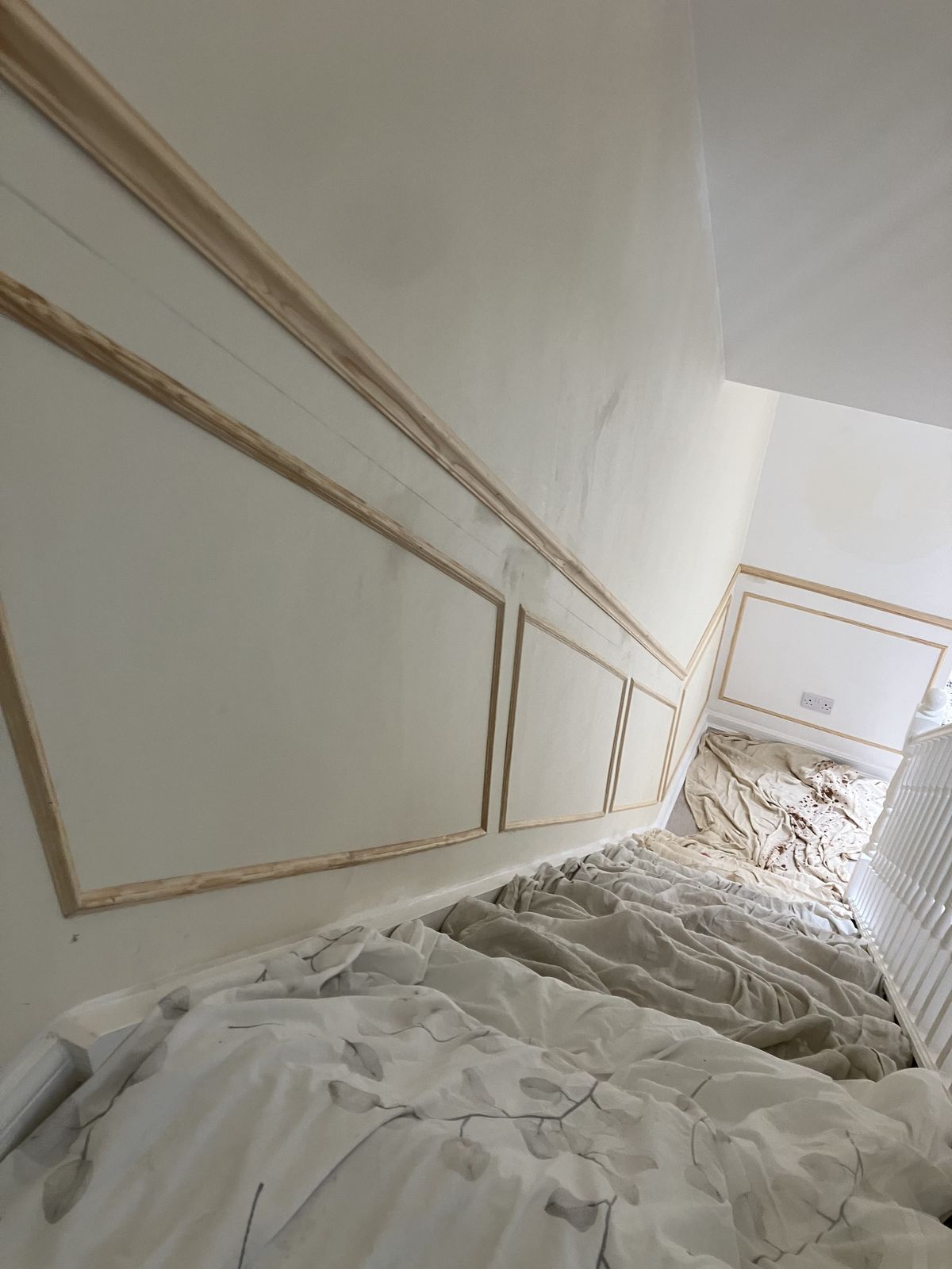 Stair and Hall Panelling, Ready for Paint — gallery photo